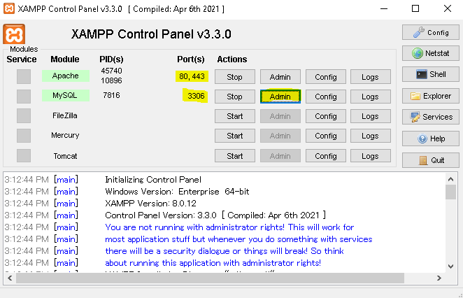 xampp control panel download